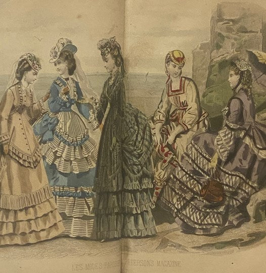 Peterson's Magazine 1871, Vol. LIX [59], Nos. 1, 5, 6 and Vol. LX [60], Nos. 1-6