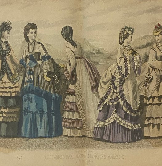Peterson's Magazine 1871, Vol. LIX [59], Nos. 1, 5, 6 and Vol. LX [60], Nos. 1-6