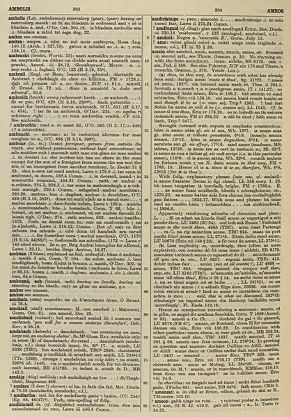 Dictionary of the Irish Language, Based Mainly on Old and Middle Irish Materials, in Three Volumes: A-D; E-L; M-U [DIL]
