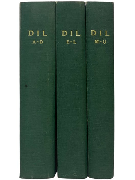 Dictionary of the Irish Language, Based Mainly on Old and Middle Irish Materials, in Three Volumes: A-D; E-L; M-U [DIL]