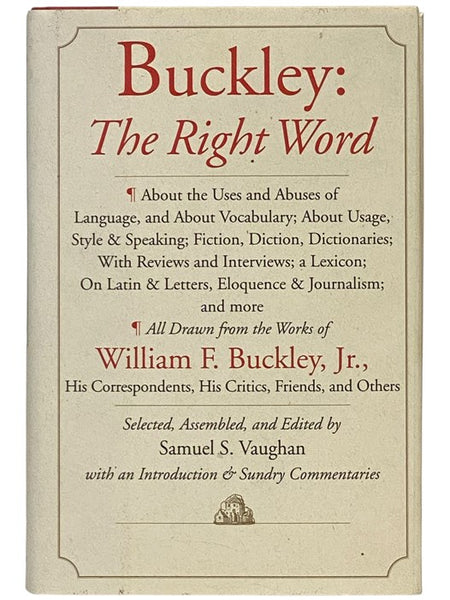 Buckley: The Right Word