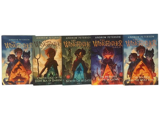 The Wingfeather Saga: On the Edge of the Dark Sea of Darkness; North! Or Be Eaten; The Monster in the Hollows; The Warden and the Wolf King