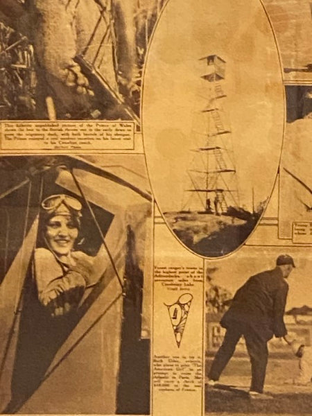 Framed Page from Rochester Democrat & Chronicle, Sunday, September 25, 1927
