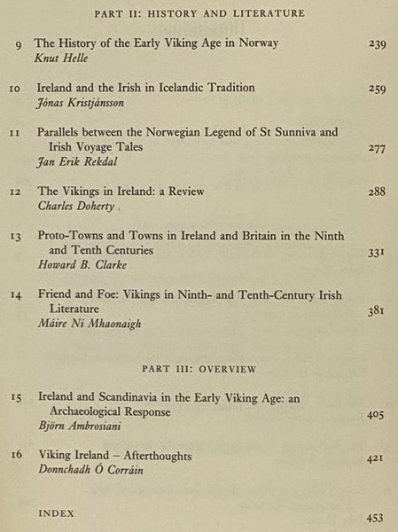 Ireland and Scandinavia in the Early Viking Age
