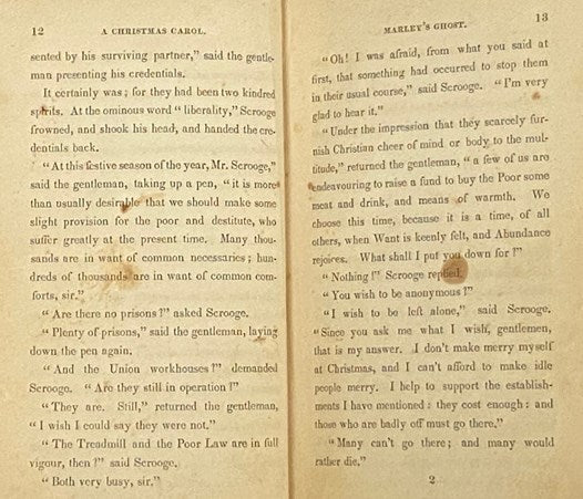 A Christmas Carol. in Prose. Being a Ghost Story of Christmas.
