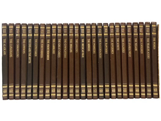 The Old West, Complete 26 Volume Set Plus Master Index: The Alaskans; The Canadians; The Chroniclers; The Cowboys; The End and the Myth; The Expressmen; The Forty-Niners; The Frontiersmen; The Gamblers; The Great Chiefs; The Gunfighters; The Indians; The…