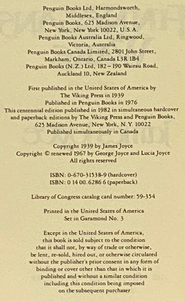 Finnegans Wake (Centennial Edition)