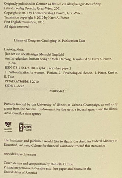 Am I a Redundant Human Being? (Austrian Literature Series)