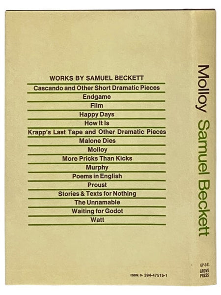Molloy (The Collected Works of Samuel Beckett) (GP-641)