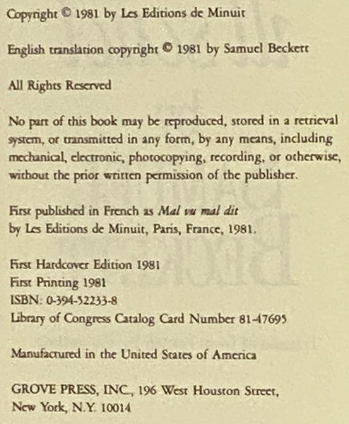 Ill Seen, Ill Said (GP-824)