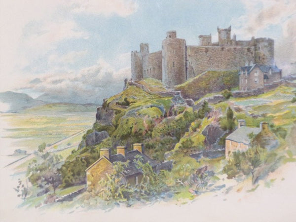 1905 Charles Wilkinson Print: 'Harlech Castle' [Wales]