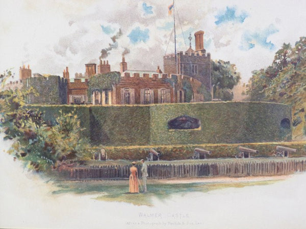 1905 Charles Wilkinson Print: 'Walmer Castle' [Kent, England], after a photograph by Poulton & Son, Lee
