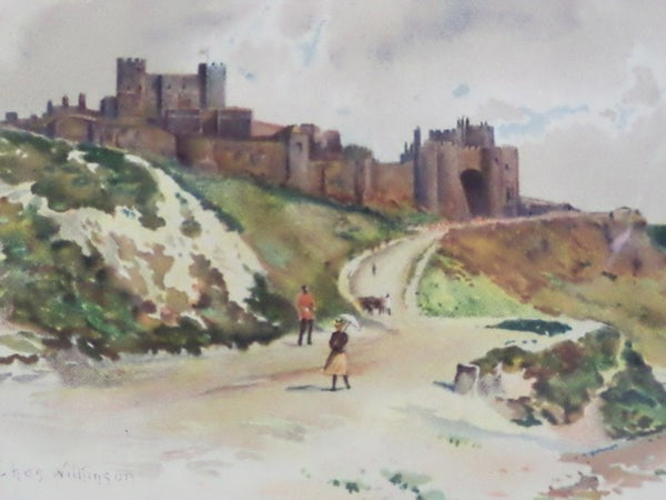 1905 Charles Wilkinson Print: 'Dover Castle' [Kent, England], after a photograph by Poulton & Son, Lee