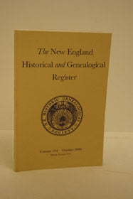 The New England Historical and Genealogical Register Vol. 154. Oct. 2000