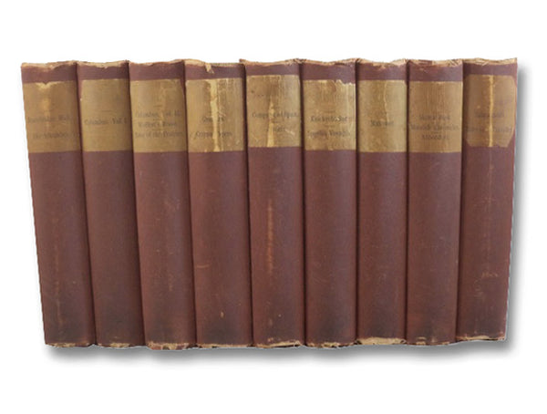 The Works of Washington Irving, Seventeen Volumes in Nine: Tales of a Traveller / Salmagundi; A History of New York... by Diedrich Knickerbocker / Spanish Voyages of Discovery; The Sketch Book [of Geoffrey Crayon, Gent.] / Moorish Chronicles / Abbotsford…