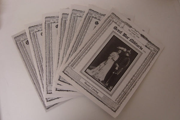 Great War Militaria Catalogs, Seven Issues: Vol. 12 No. 6; Vol. 13 No. 2-5; 1996 Reproduction Goods Listing; Master Catalog