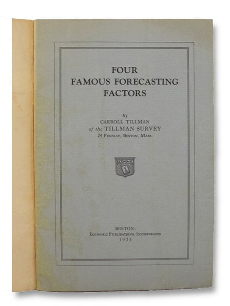 Four Famous Forecasting Factors