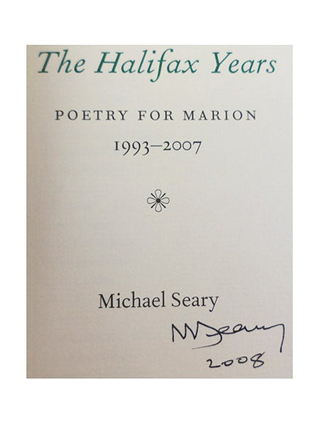 The Halifax Years: Poetry for Marion, 1993-2007