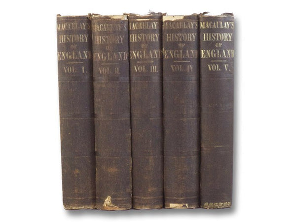 The History of England from the Accession of James II. -- Complete Five Volume Hardcover Set -- Volumes I, II, III, IV, and V [1, 2, 3, 4, & 5]