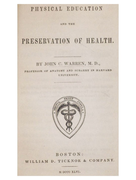 Physical Education and the Preservation of Health.