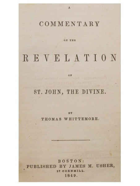 A Commentary on the Revelation of St. John, the Divine.