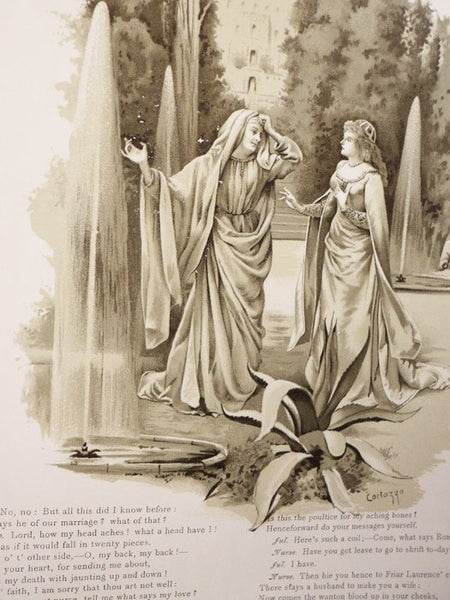Romeo and Juliet, Painted by Ludovic Marchetti, Lucius Rossi, Oreste Cortazzo