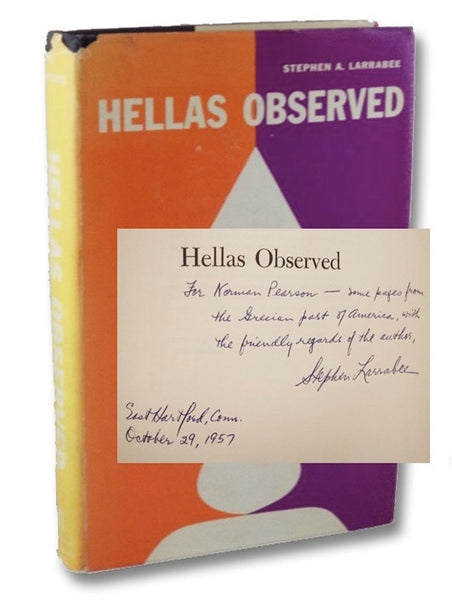 Hellas Observed: The American Experience of Greece, 1775-1865