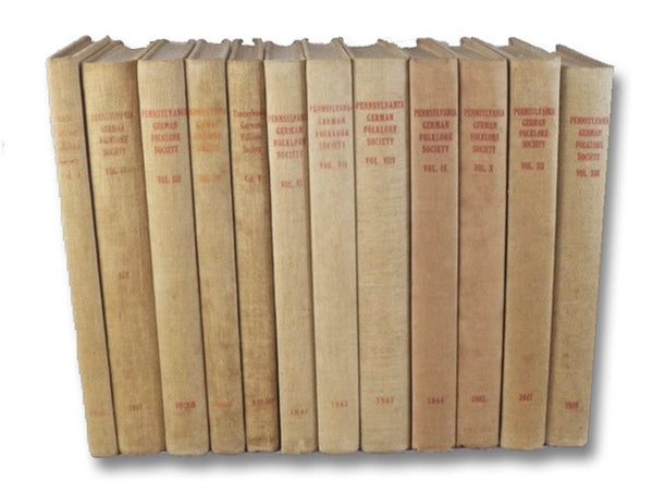 The Pennsylvania German Folklore Society Twelve Volume Set: 1936-1945, 1947, 1948