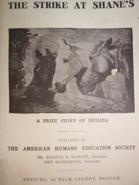 The Strike at Shane's: A Prize Story of Indiana