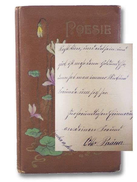 Poesie [Edwardian Era Manuscript Volume of Verse in German]