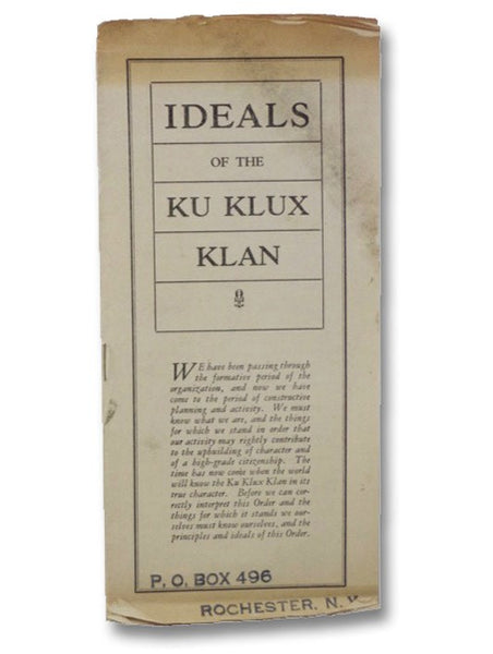 Ideals of the Ku Klux Klan