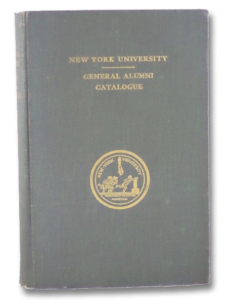 General Alumni Catalogue of New York University, 1916