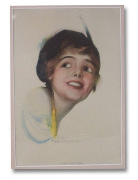 The Live Wire: Circa 1920 Color Print by Pin-Up Artist Rolf Armstrong