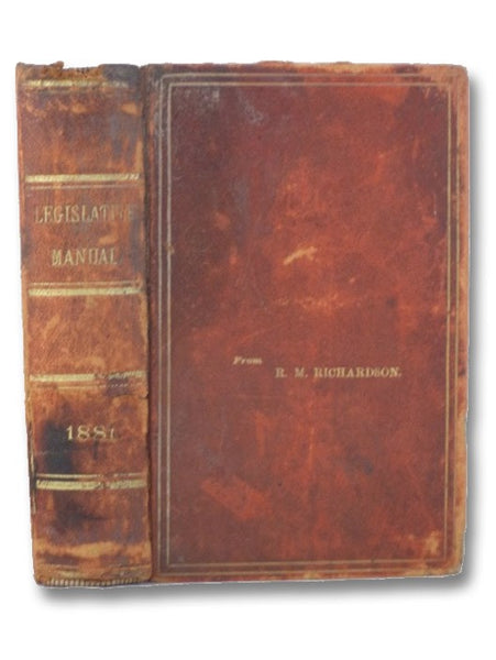 Manual For The Use of the Legislature of the State of New York 1881