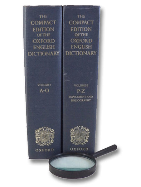 Compact Edition of the Oxford English Dictionary, Complete Text Reproduced Micrographically (2-Volume Hardcover Set)