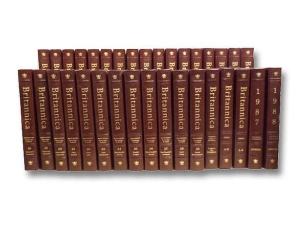 The New Encyclopaedia Britannica 34 Volume Set: 29 Numbered Volumes, 2 Index Volumes, 1 Guide, and 2 Annuals (1987 & 1988) [Encyclopedia]