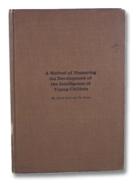 A Method of Measuring the Development of the Intelligence of Young Children
