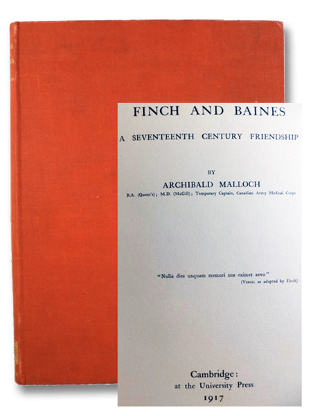 Finch and Baines: A Seventeenth Century Friendship