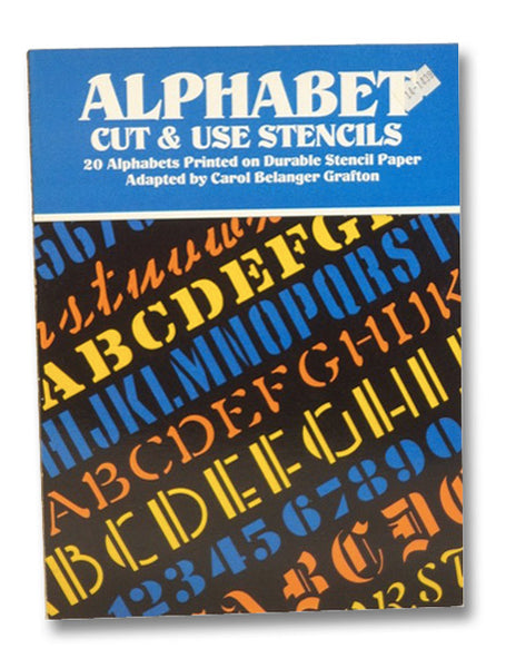Alphabet Cut & Use Stencils : 20 Alphabets Printed on Durable Stencil Paper
