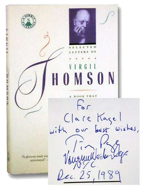Selected Letters of Virgil Thomson