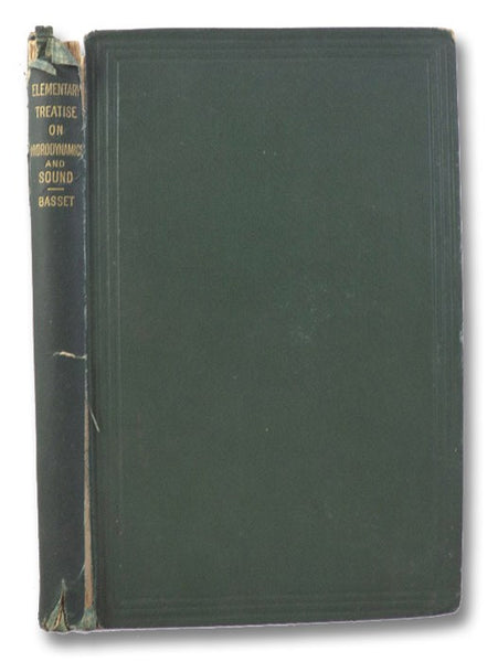 An Elementary Treatise on Hydrodynamics and Sound