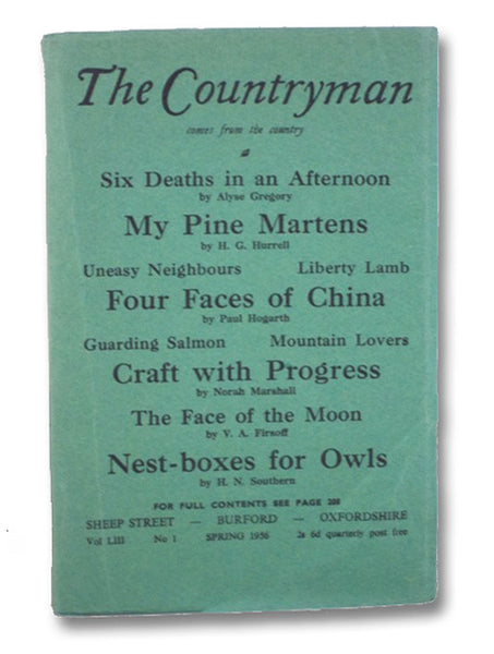 The Countryman: A Quarterly Non-Party Review and Miscellany of Rural Life and Work for the English-Speaking World (Vol. LIII, No. 1, Spring 1956)