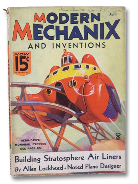 Modern Mechanix and Inventions, April 1935, Volume XIII, Number 6