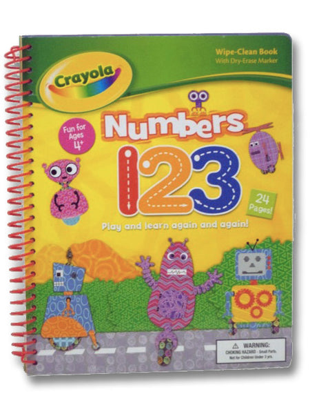 Numbers 1 2 3 Play and Learn Again and Again! Wipe-Clean Book (Crayola)