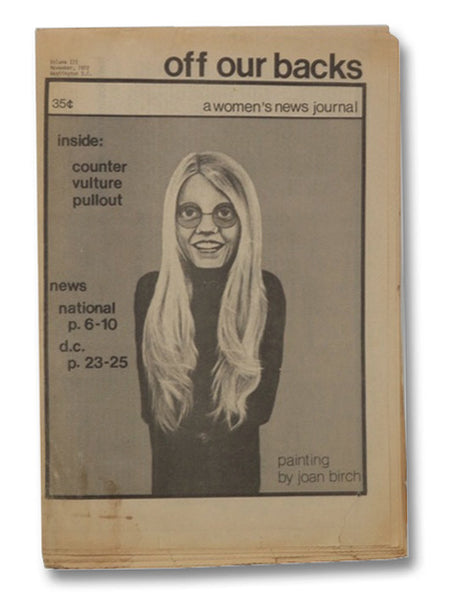 Off Our Backs: A Women's New Journal, Volume III, Number 3, November, 1972
