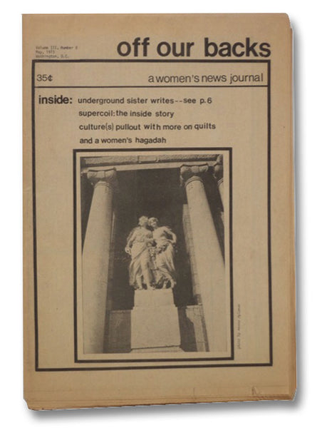 Off Our Backs: A Women's New Journal, Volume III, Number 8, May, 1973