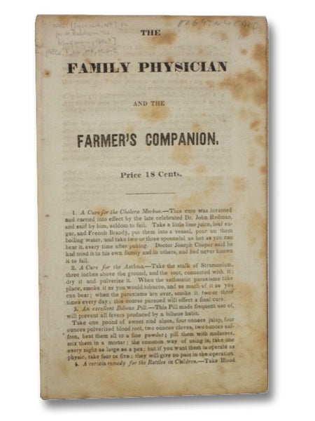 The Family Physician and the Farmer's Companion