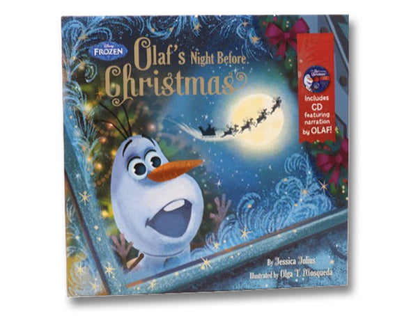 Frozen Olaf's Night Before Christmas Book & CD