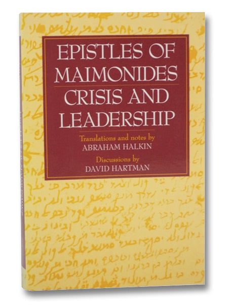 Epistles of Maimonides: Crisis and Leadership