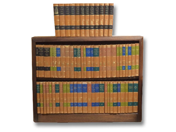 54-Volume Great Books of the Western World Set, Complete with Custom Bookcase and Continuous 12 Volume Run of The Great Ideas Today Annual (1962-1973)